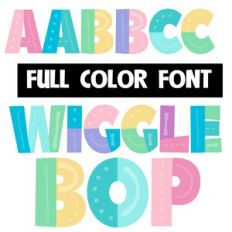Wigglebop Color Font