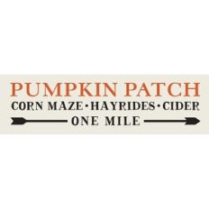 Pumpkin Patch One Mile Sign
