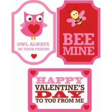 3 valentine's cards