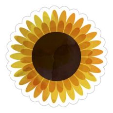 Watercolor Sunflower