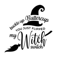 Buckle Up Buttercup You Flipped My Witch Switch