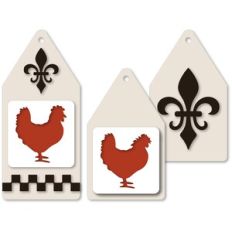 Tag French Hen Vertical Set
