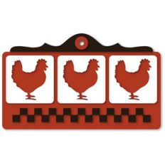 Tag Three Hens Horizontal