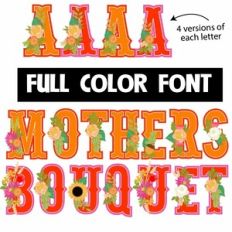Mother's Bouquet Color Font