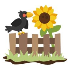 Crow and Sunflower