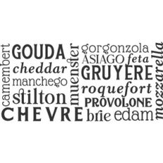 Cheese Board Letters