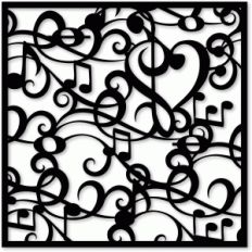 background - musical flourish