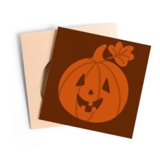 Jack-o-lantern Slide Card