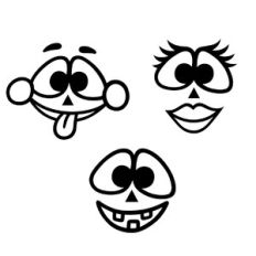 Pumpkin Halloween faces