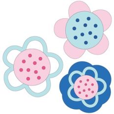 Dotted Flower Trio