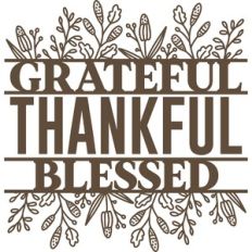 grateful thankful blessed