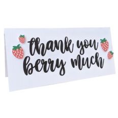 thank you berry much card