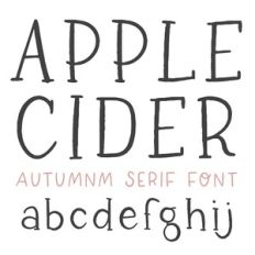 DTC Apple Cider Autumn Serif Font