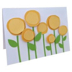circle flower card