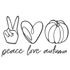 peace love autumn
