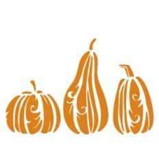 floral pumpkins