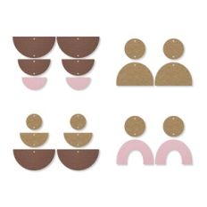 Pendant Earring Template, Faux Leather Earrings