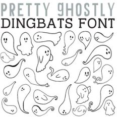 CG Pretty Ghostly Dingbats
