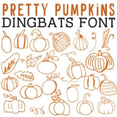CG Pretty Pumpkins Dingbats