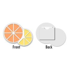 citrus flat card with back pocket