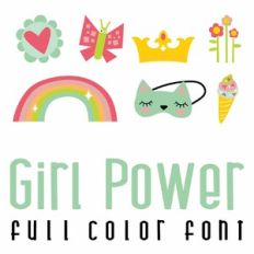Girl Power Full Color Font