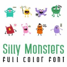 Silly Monster Full Color Font