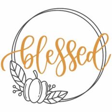 Blessed Pumpkin Frame