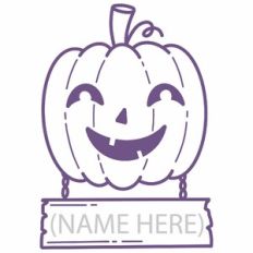 Retro Pumpkin with Frame