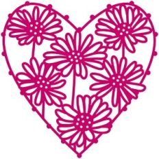 Meadow Daisy Heart