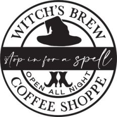 Witch's Brew Coffee Shoppe - Halloween Design