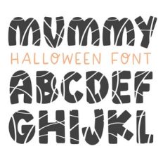 Mummy Halloween Font