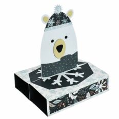 Slide and Stand Card Winter Bear