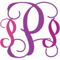 monogram script 'p'