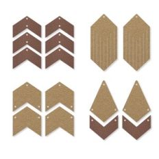 Arrow shape Earring Template, Faux Leather Earrings