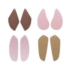 Asymmetric Earring Template, Faux Leather Earrings