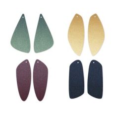 Asymmetric Earring Template, Faux Leather Earrings