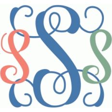monogram script 's'