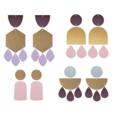 Boho Drop Earring Template, Faux Leather Earrings