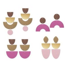 Pendant drop Earring Template, Faux Leather Earrings