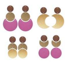 Moon Earring Template, Celestial Faux Leather Earrings bundle