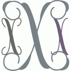 monogram script 'x'