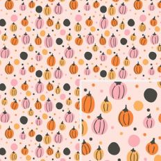 Pumpkin Polka Dot Pattern