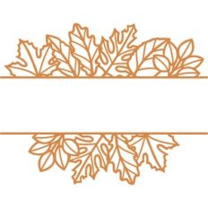 leaf split monogram