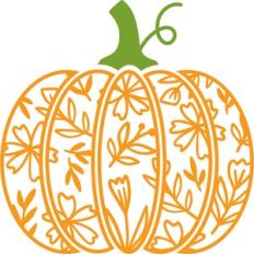 floral pumpkin