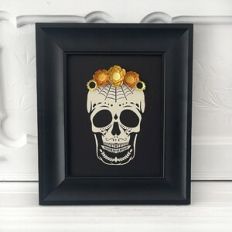 Skull and Flowers Poster Art