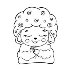 Sheep with Chamomile