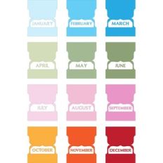 Monthly Index Tabs