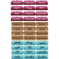 Monthly Index Tab Stickers