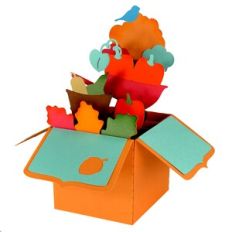 Autumn Wheelbarrow Card in a Box