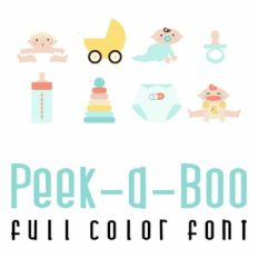 Peek-A-Boo Full Color Font
